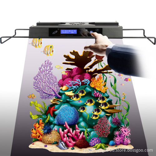 Sunrise and sunset wifi & intelligen touch LED Aquarium Hood Lighting Fish Tank Light full spectrum for Freshwater and Saltwater